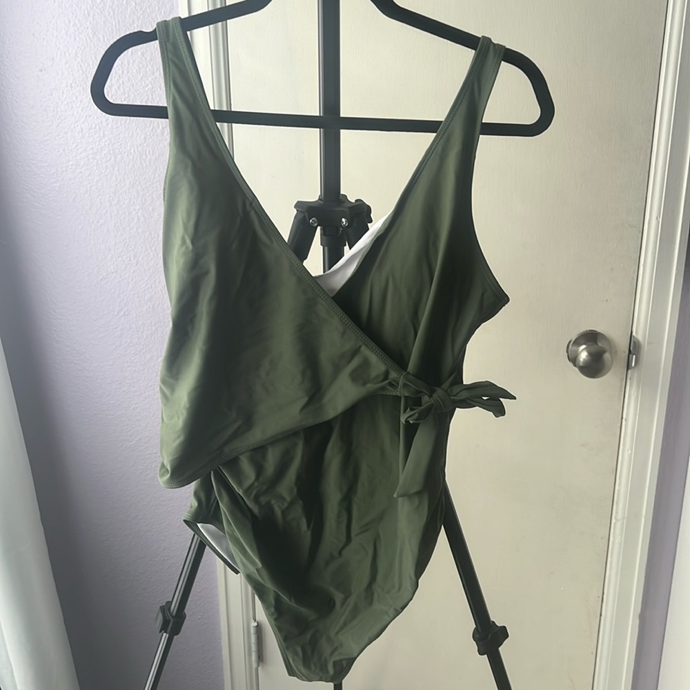 Green Maternity One Piece